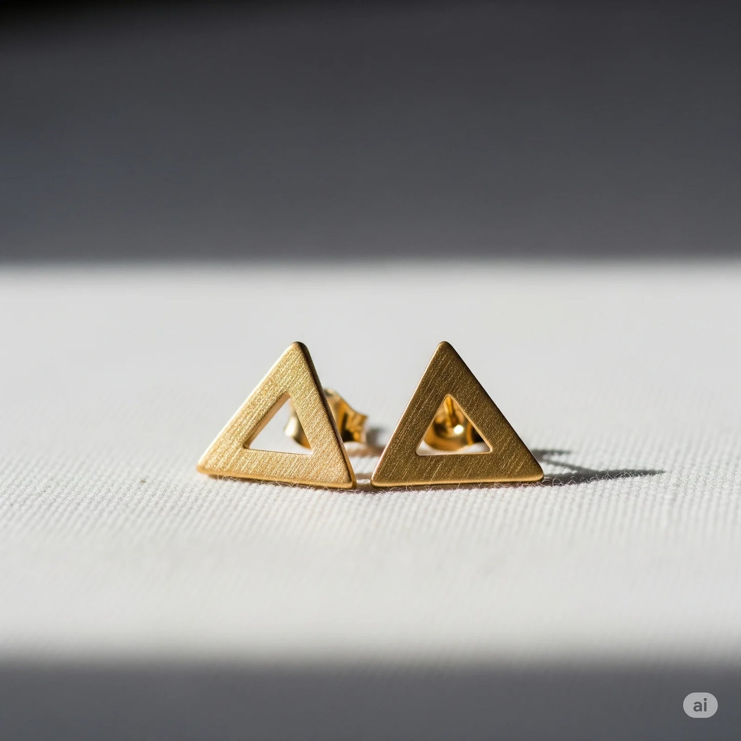 Minimalist Geometric Triangle Stud Earrings – Modern & Edgy Jewelry